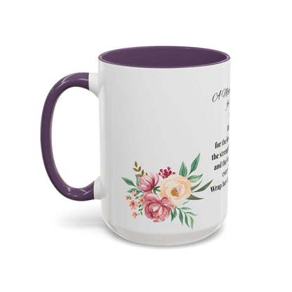 Sister Prayer Mother's Day Coffee Mug - Perfect Mother's Day Gift, Floral design