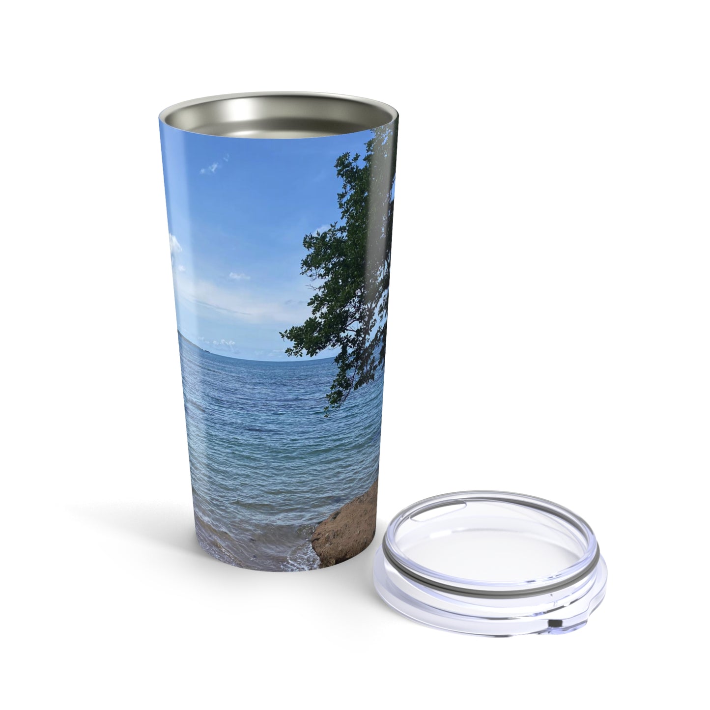 Scenic Nature Tumbler 20oz - Beach Lover Gift, Travel Mug, Reusable Cup, Summer Vibes