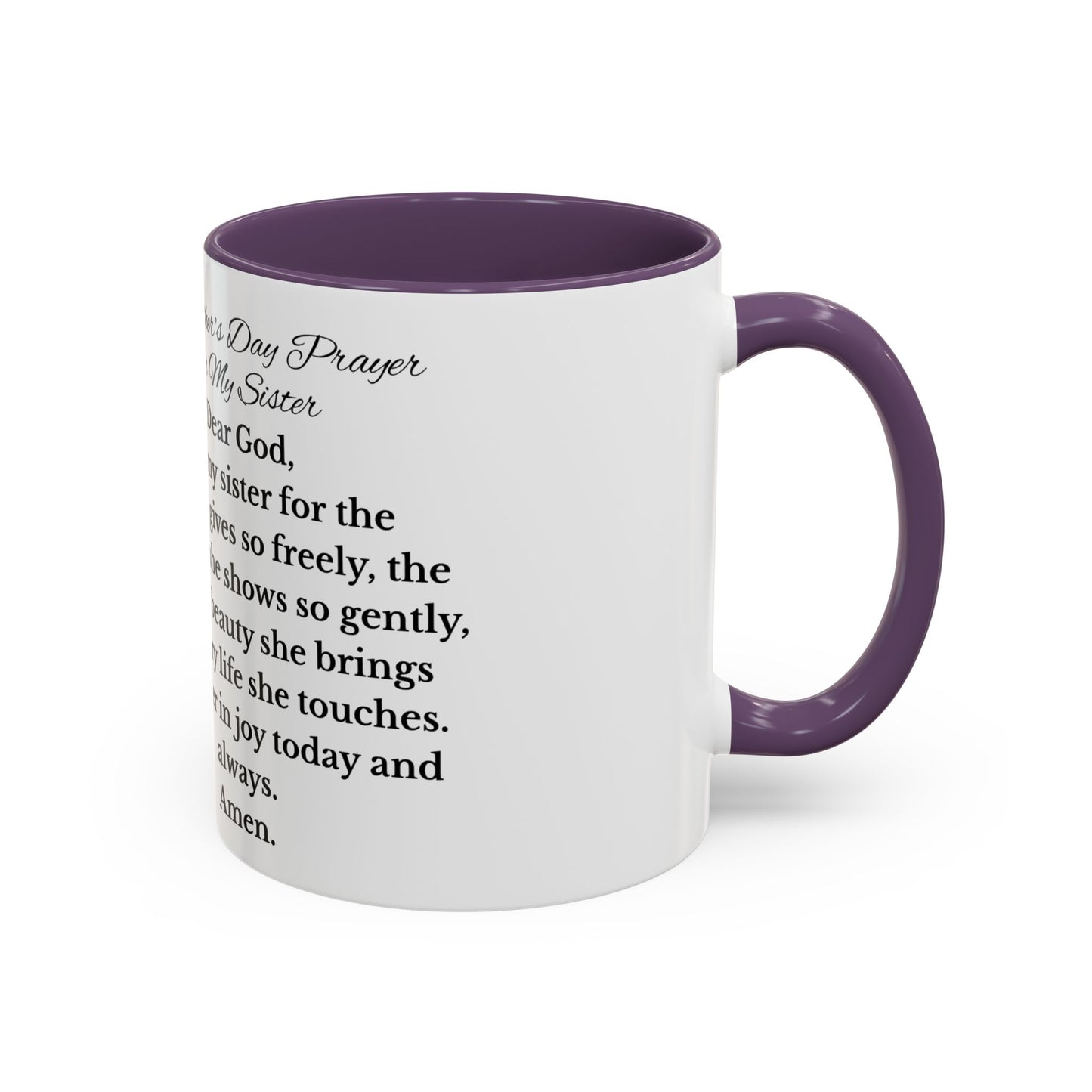 Sister Prayer African American Mother's Day Mug, gift