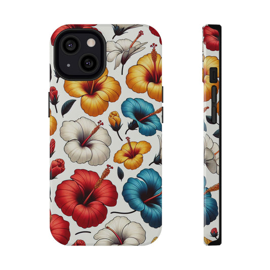 Hibiscus Bloom Impact-Resistant Phone Case – Bold Floral Protection