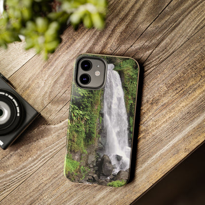 Nature Island Trafalgar Waterfall inspired Tough IPhone and Samsung phone Cases - Durable Protection for Outdoor Adventure