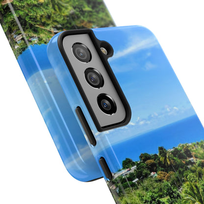 iPhone and Samsung phone Cases - Tropical Ocean View, Durable Cover for Beach Lovers