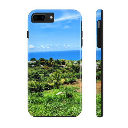 iPhone and Samsung phone Cases - Tropical Ocean View, Durable Cover for Beach Lovers