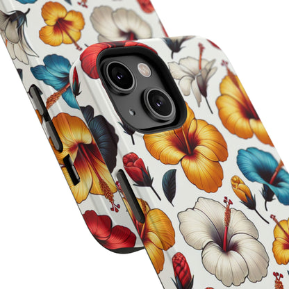 Hibiscus Bloom Impact-Resistant Phone Case – Bold Floral Protection