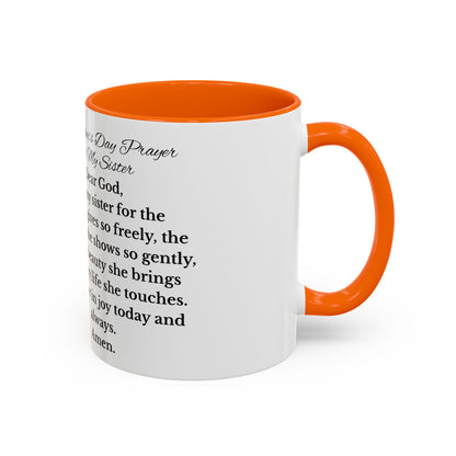 Sister Prayer African American Mother's Day Mug, gift