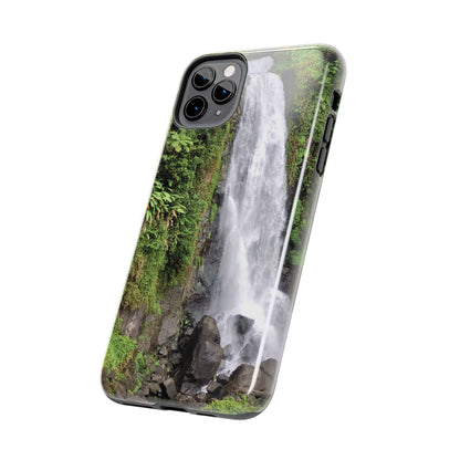 Nature Island Trafalgar Waterfall inspired Tough IPhone and Samsung phone Cases - Durable Protection for Outdoor Adventure