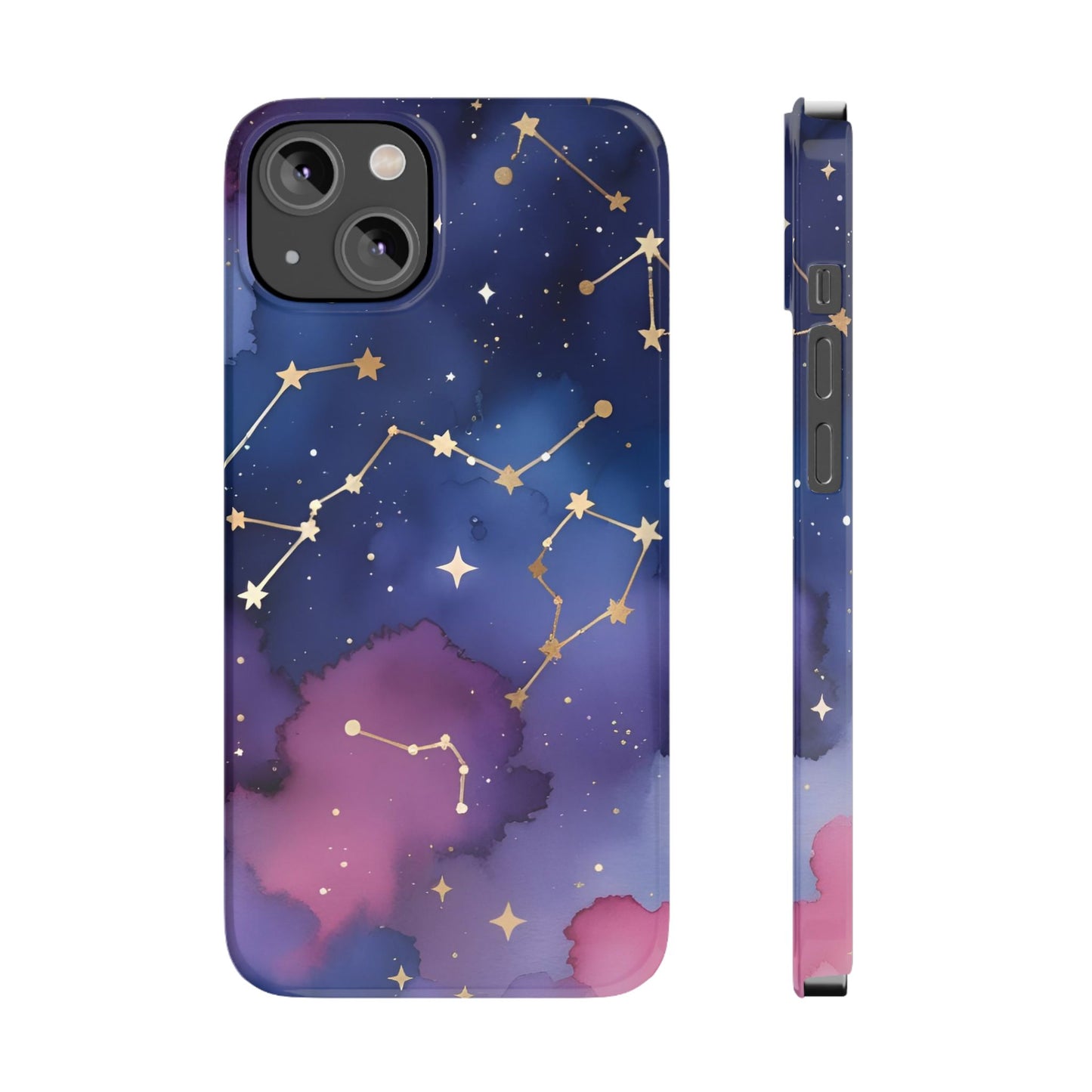 Galaxy Slim Phone Case - Cosmic Constellation Design for Stargazers and Astrology Lovers