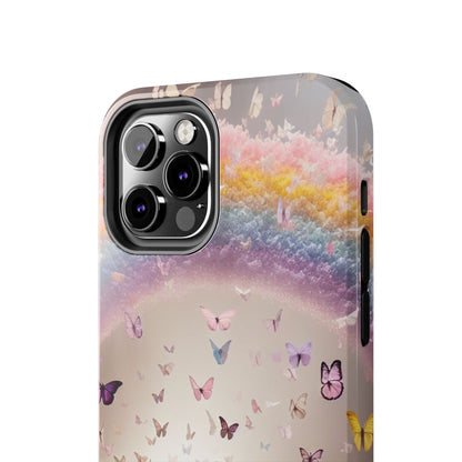 Spring Butterfly & Rainbow Phone Cover – Stylish, Strong & Gift-Ready