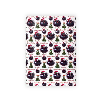 African American Santa Christmas Gift Wrap Paper