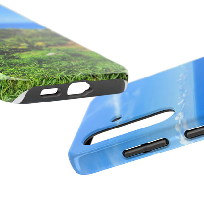 iPhone and Samsung phone Cases - Tropical Ocean View, Durable Cover for Beach Lovers
