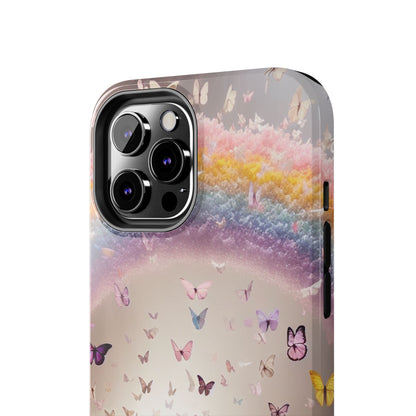 Spring Butterfly & Rainbow Phone Cover – Stylish, Strong & Gift-Ready