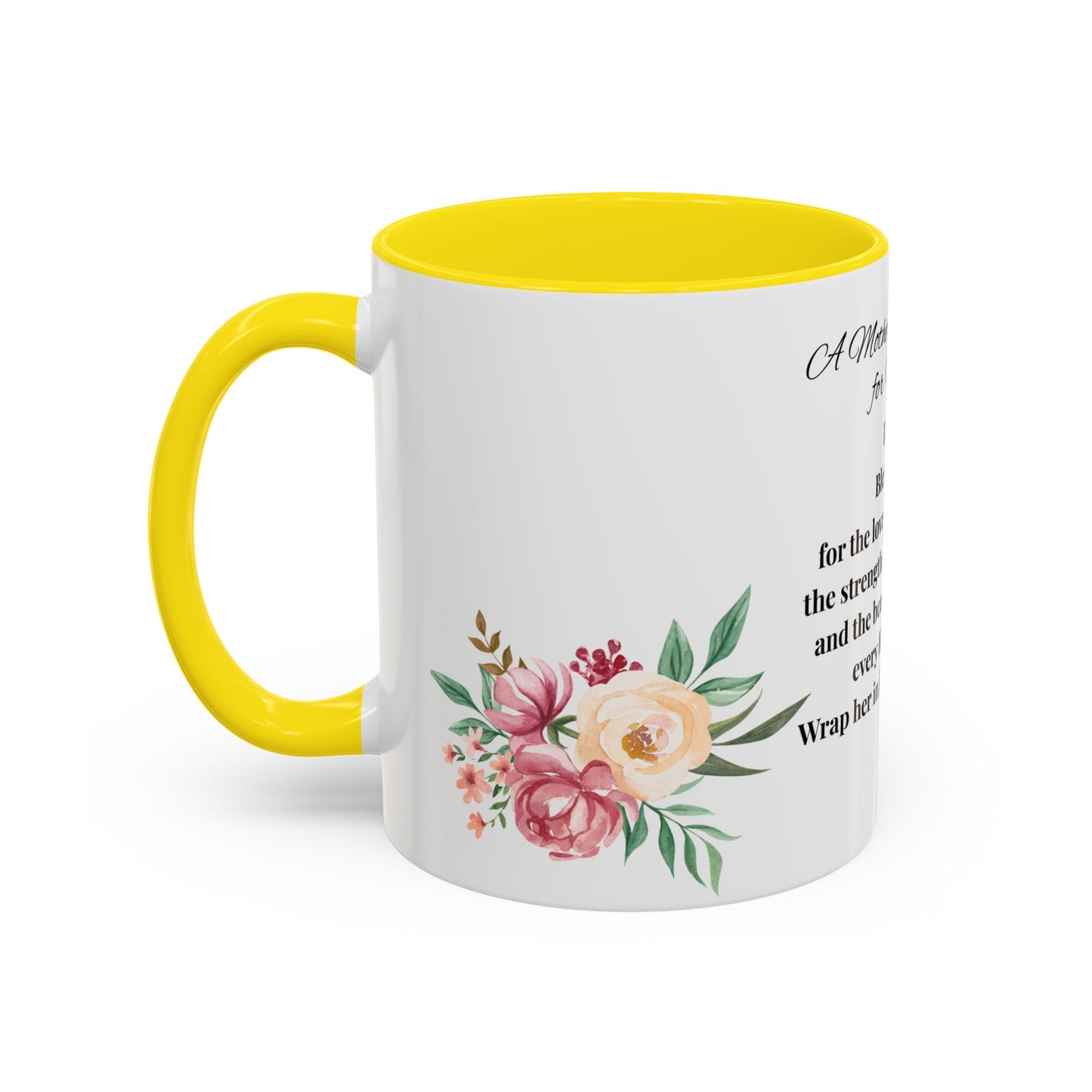 Sister Prayer Mother's Day Coffee Mug - Perfect Mother's Day Gift, Floral design
