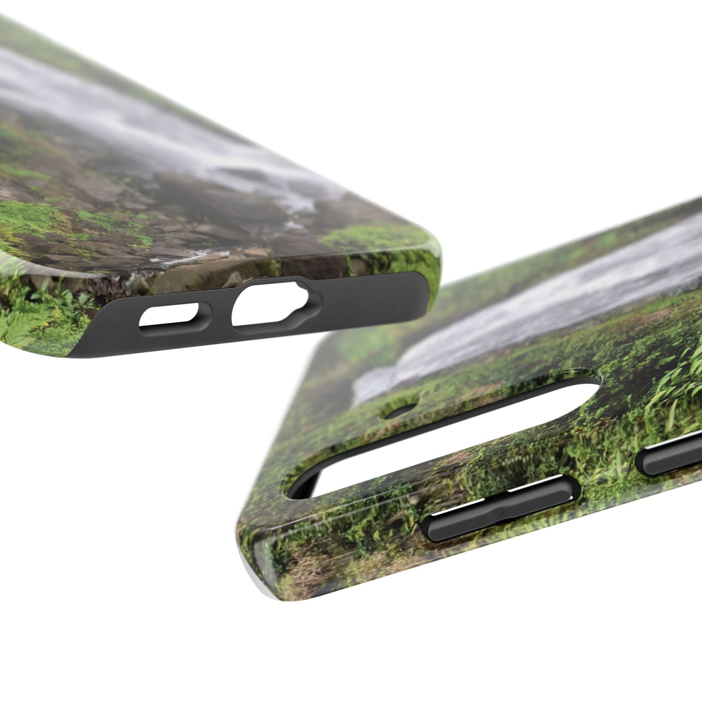 Nature Island Trafalgar Waterfall inspired Tough IPhone and Samsung phone Cases - Durable Protection for Outdoor Adventure