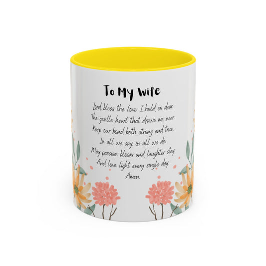 Wife - Love Prayer Coffee Mug, Mother's Day, birthdays, any occasion – 11 oz & 15 oz