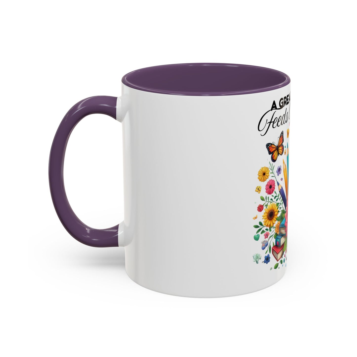 A Great Teacher Feeds The Mind Coffee/Tea Mug, teacher appreciation, Educator's gift