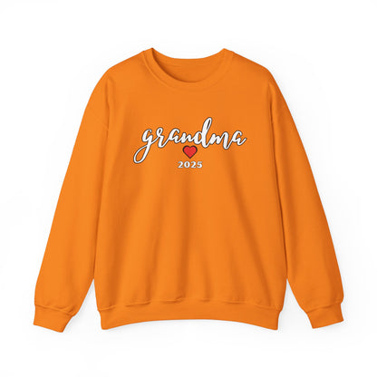 Grandma 2025 Red Heart Sweatshirt - Valentines Day, Mother's Day, Birthday Gift, Love Gift