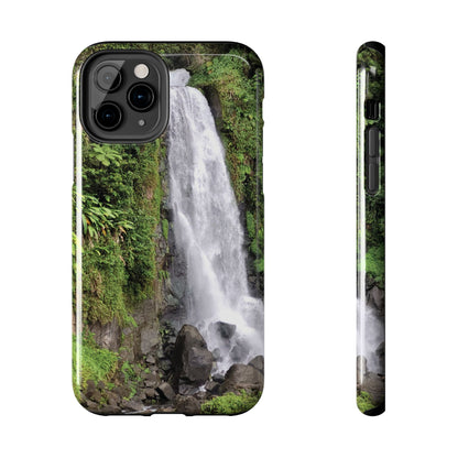 Nature Island Trafalgar Waterfall inspired Tough IPhone and Samsung phone Cases - Durable Protection for Outdoor Adventure