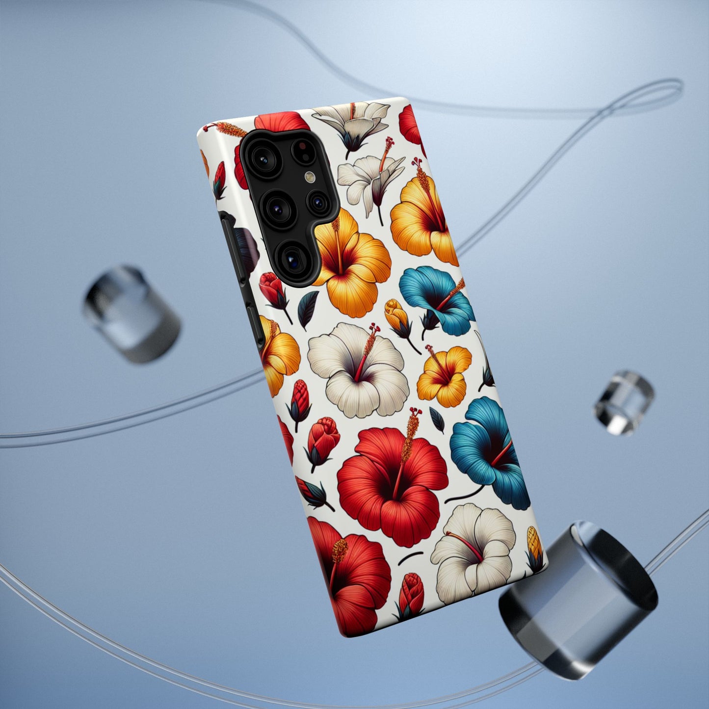 Hibiscus Bloom Impact-Resistant Phone Case – Bold Floral Protection