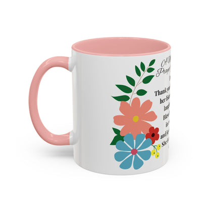 Aunt Prayer Coffee Mug - Floral Design - Mother's Day Gift - 11oz/15oz