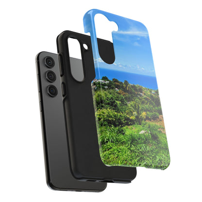iPhone and Samsung phone Cases - Tropical Ocean View, Durable Cover for Beach Lovers
