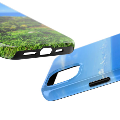iPhone and Samsung phone Cases - Tropical Ocean View, Durable Cover for Beach Lovers