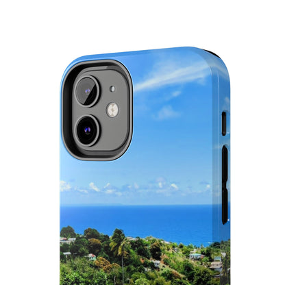iPhone and Samsung phone Cases - Tropical Ocean View, Durable Cover for Beach Lovers