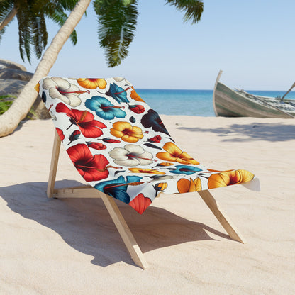 Hibiscus Bloom Tropical Vibes Beach Towel – Soft, Absorbent & Ready for Summer Fun