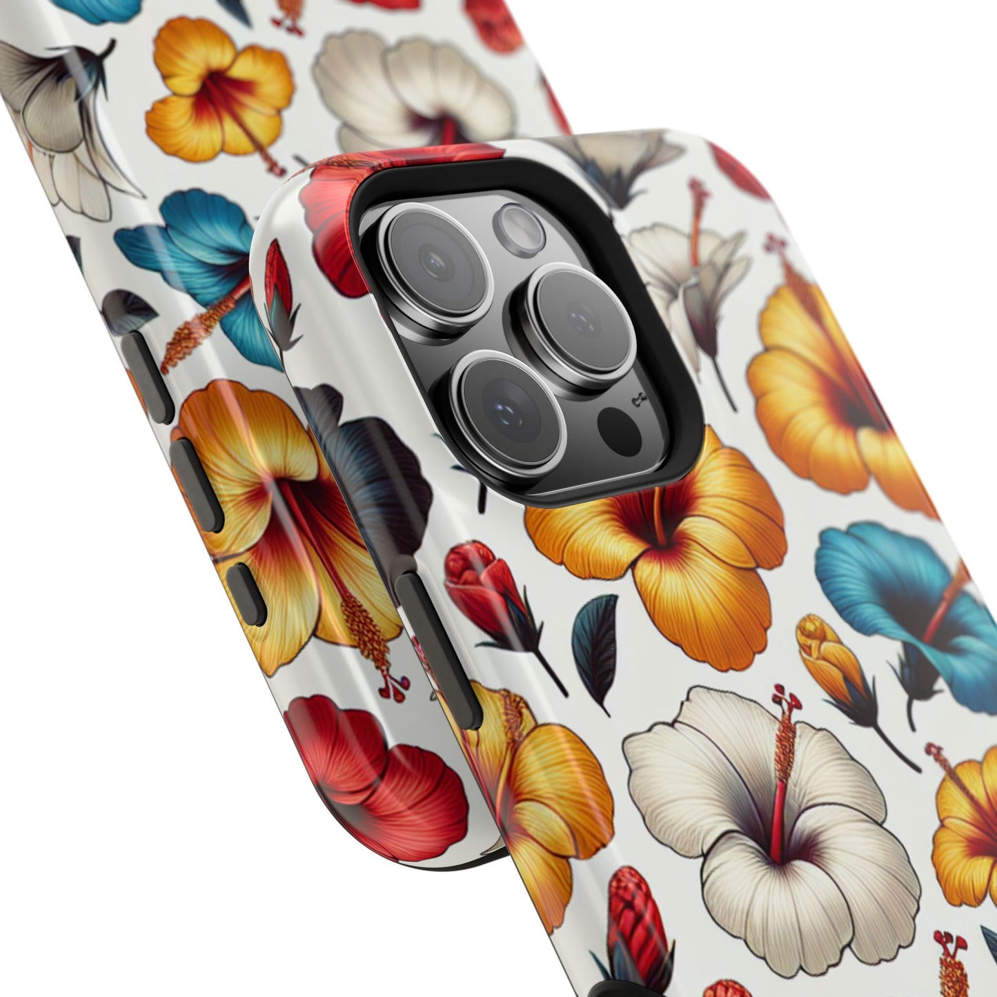 Hibiscus Bloom Impact-Resistant Phone Case – Bold Floral Protection
