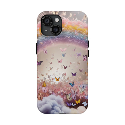 Spring Butterfly & Rainbow Phone Cover – Stylish, Strong & Gift-Ready