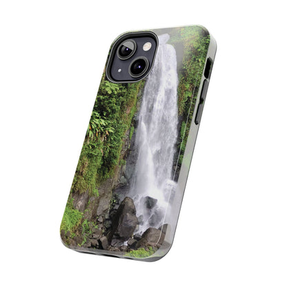 Nature Island Trafalgar Waterfall inspired Tough IPhone and Samsung phone Cases - Durable Protection for Outdoor Adventure