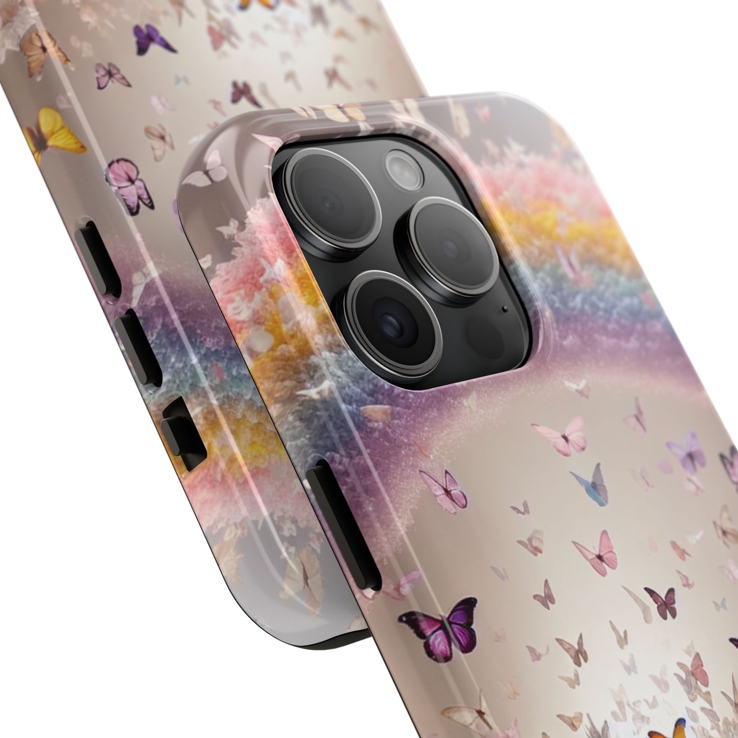 Spring Butterfly & Rainbow Phone Cover – Stylish, Strong & Gift-Ready