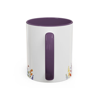 My Daughter Prayer Coffee Mug - Inspirational Prayer for My Daughter, Motivational Gift, Mother's Day, Floral Design