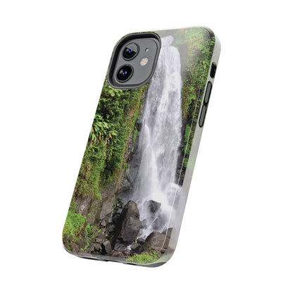 Nature Island Trafalgar Waterfall inspired Tough IPhone and Samsung phone Cases - Durable Protection for Outdoor Adventure