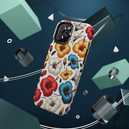 Hibiscus Bloom Impact-Resistant Phone Case – Bold Floral Protection