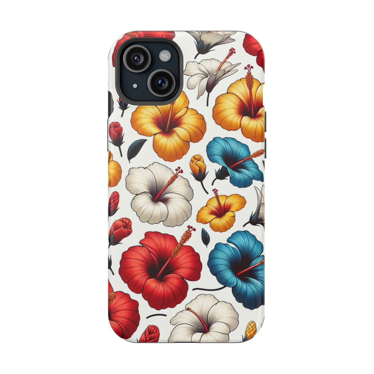 Hibiscus Bloom Impact-Resistant Phone Case – Bold Floral Protection