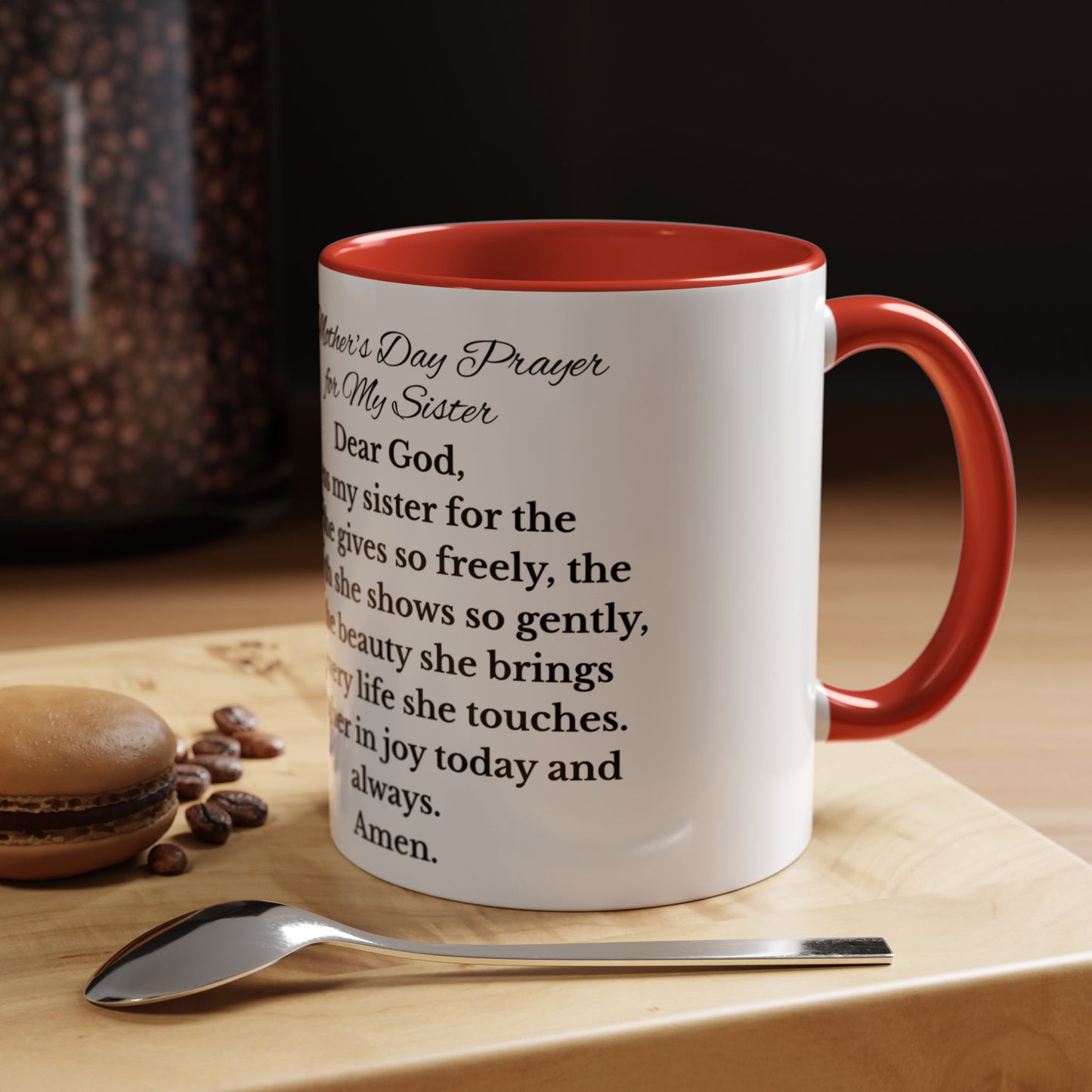 Sister Prayer African American Mother's Day Mug, gift