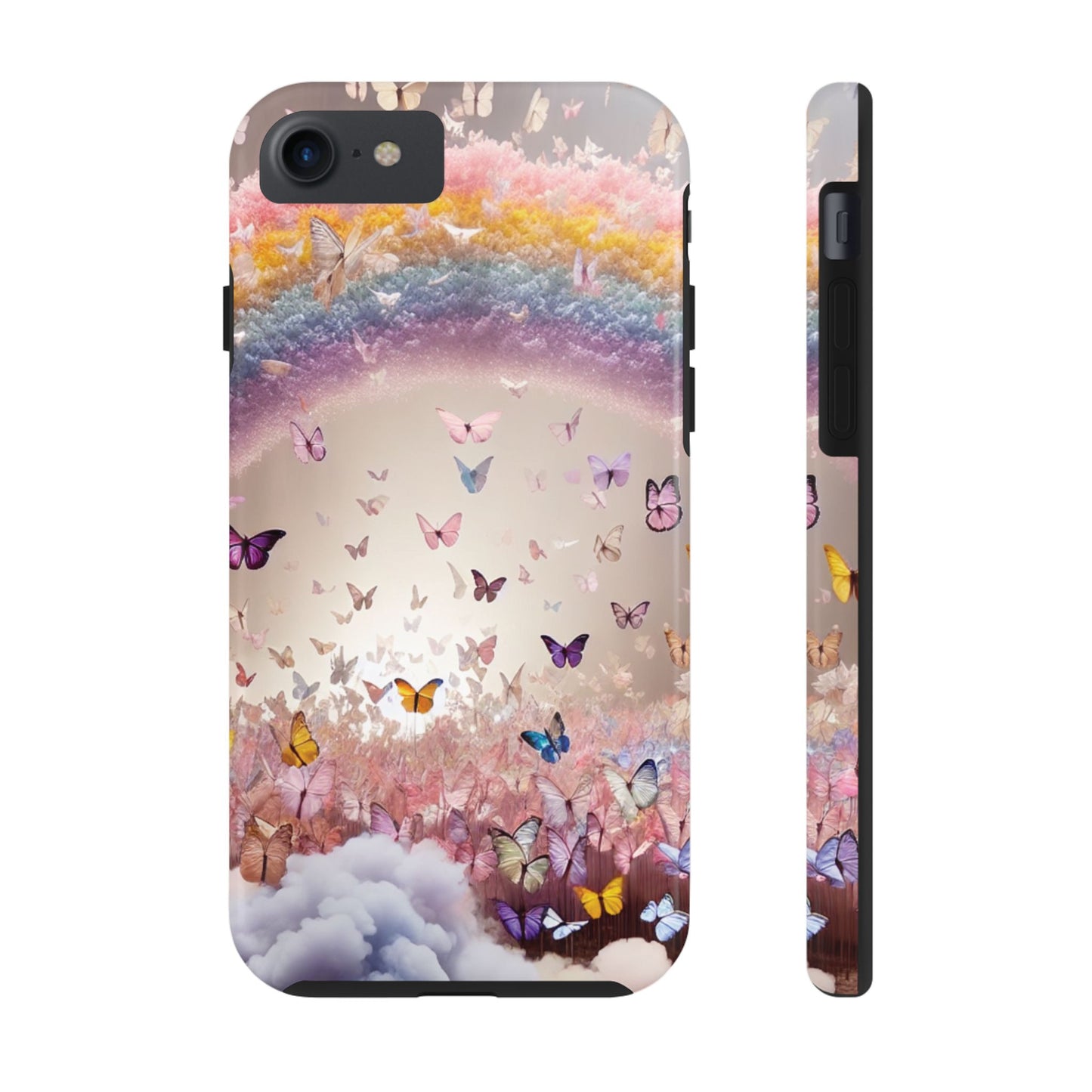 Spring Butterfly & Rainbow Phone Cover – Stylish, Strong & Gift-Ready