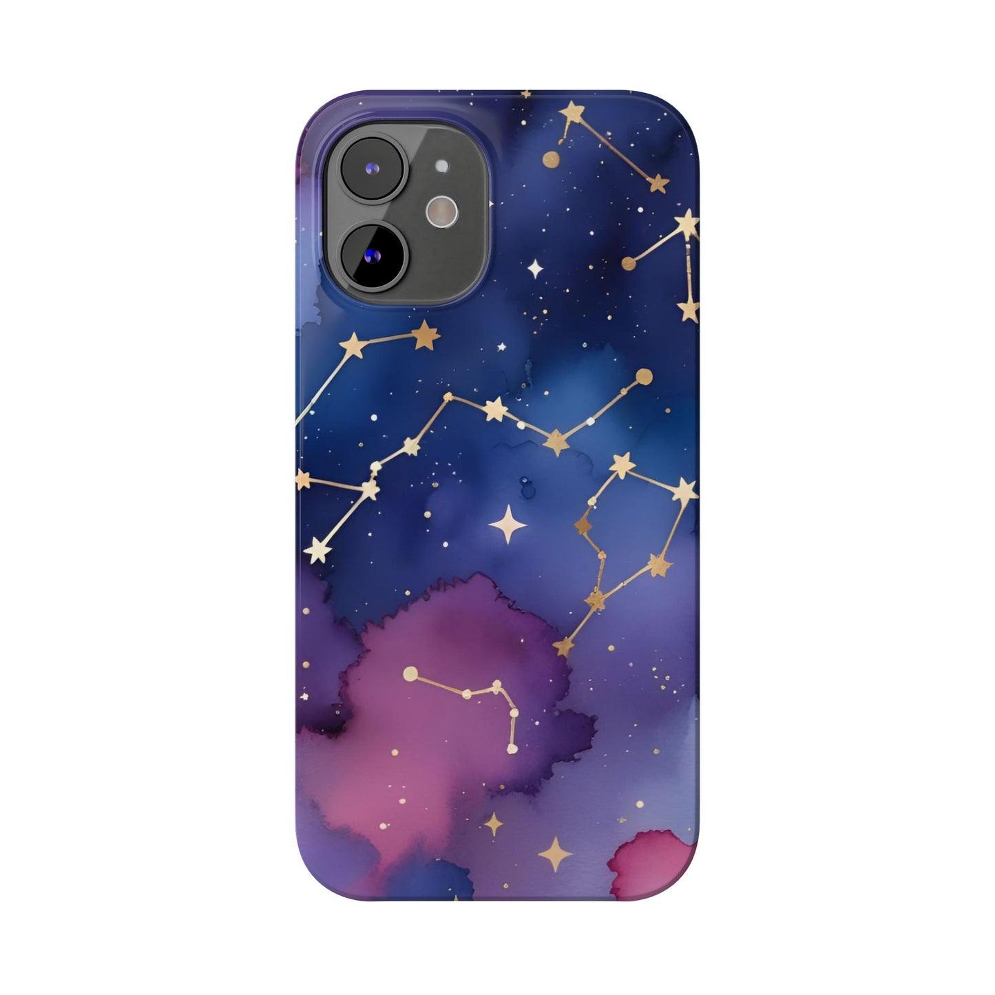 Galaxy Slim Phone Case - Cosmic Constellation Design for Stargazers and Astrology Lovers