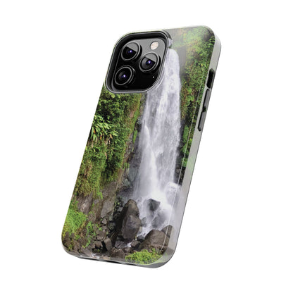Nature Island Trafalgar Waterfall inspired Tough IPhone and Samsung phone Cases - Durable Protection for Outdoor Adventure
