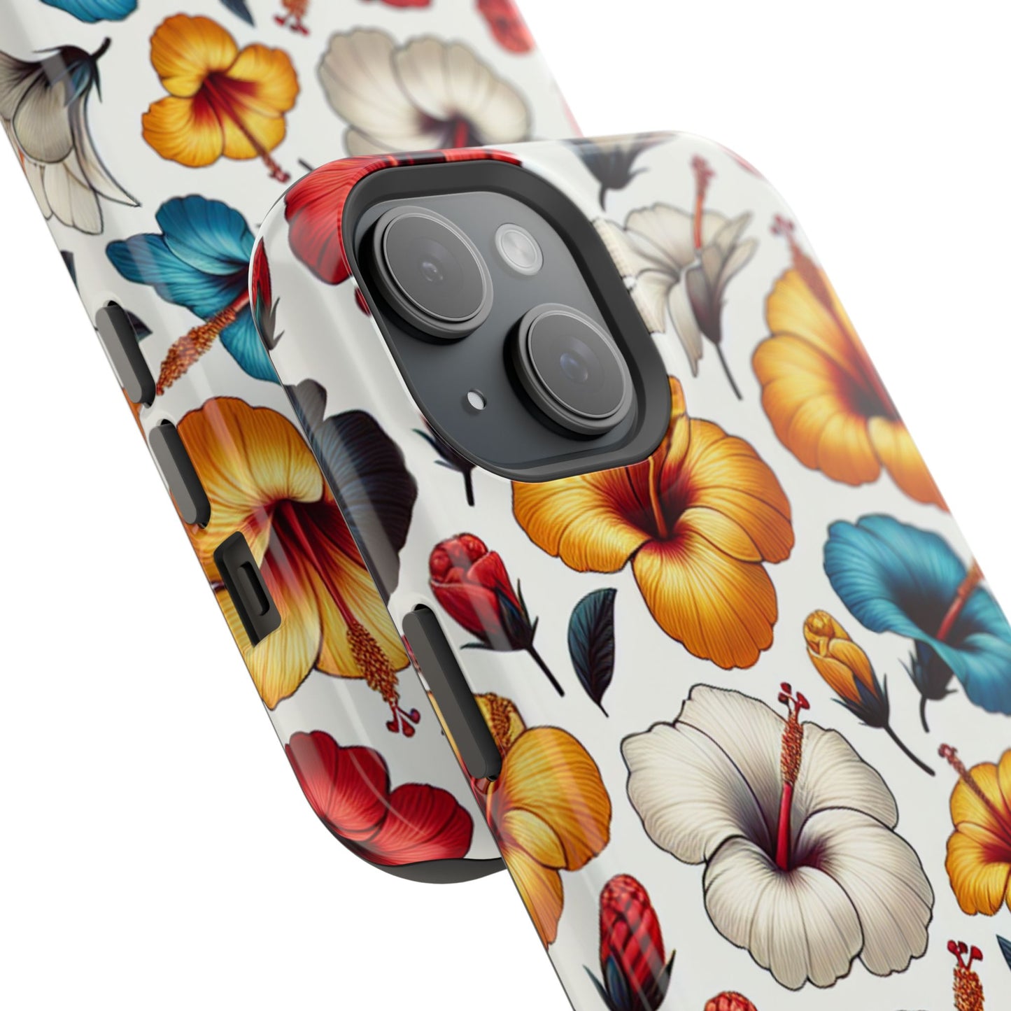 Hibiscus Bloom Impact-Resistant Phone Case – Bold Floral Protection