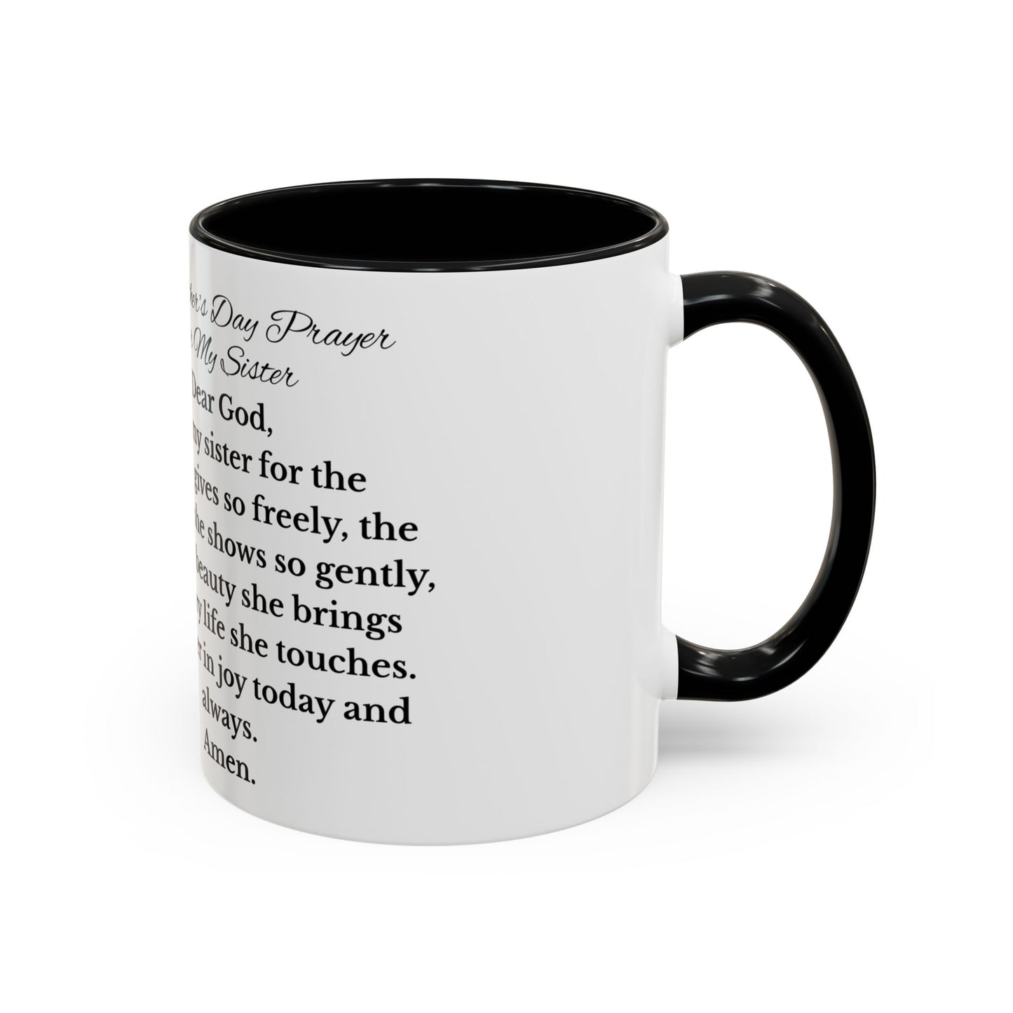 Sister Prayer African American Mother's Day Mug, gift