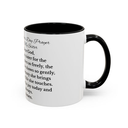 Sister Prayer African American Mother's Day Mug, gift