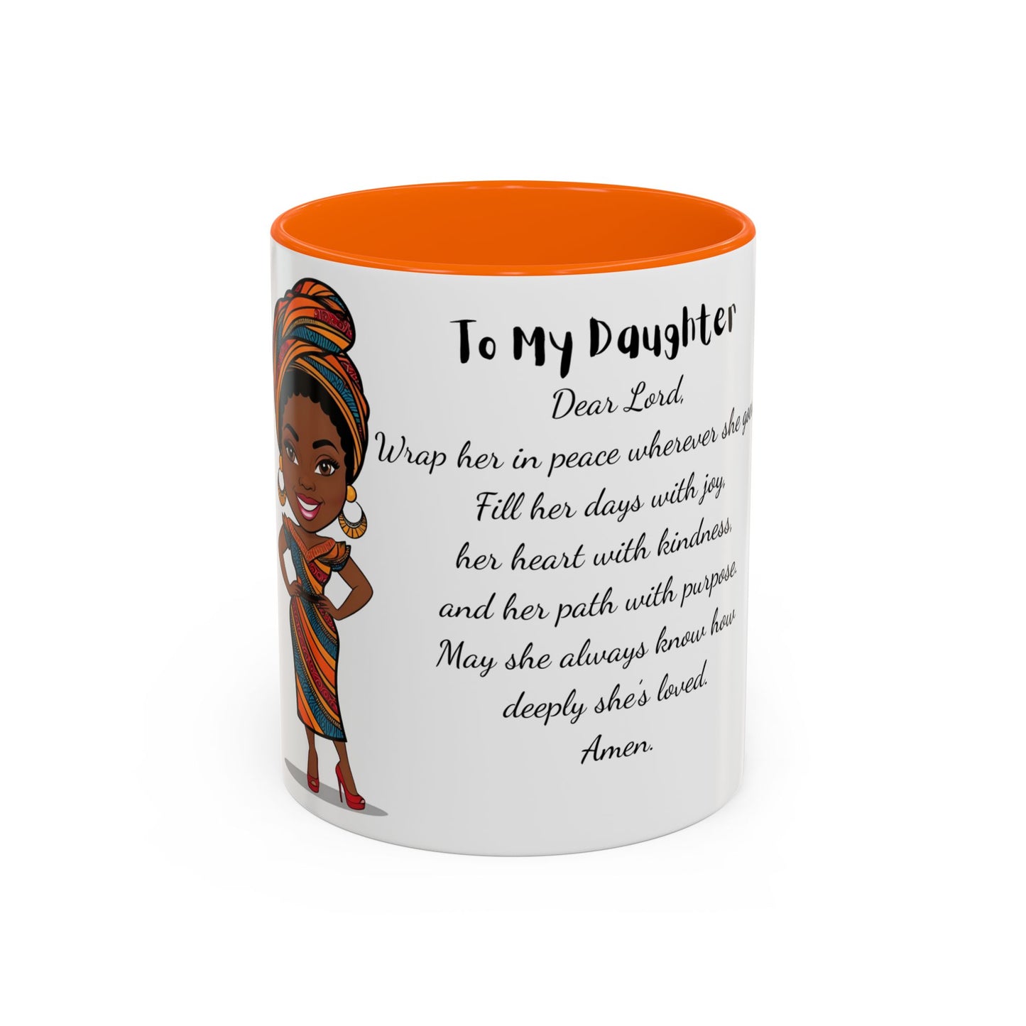 My Daughter African/American/Caribbean Prayer Coffee Mug, Mother's Day, Birthday or any occasion - 11 & 15oz