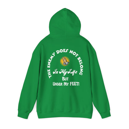 Praying Hands Hoodie - The Enemy Does Not Belong In My Life Sweatshirt