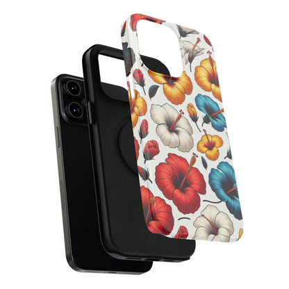 Hibiscus Bloom Impact-Resistant Phone Case – Bold Floral Protection