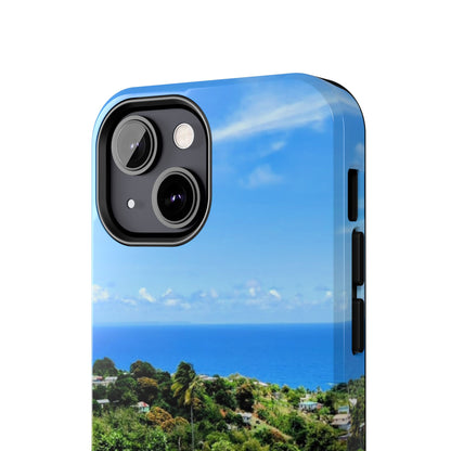 iPhone and Samsung phone Cases - Tropical Ocean View, Durable Cover for Beach Lovers
