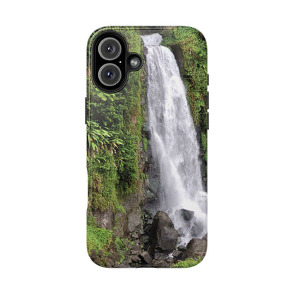 Nature Island Trafalgar Waterfall inspired Tough IPhone and Samsung phone Cases - Durable Protection for Outdoor Adventure