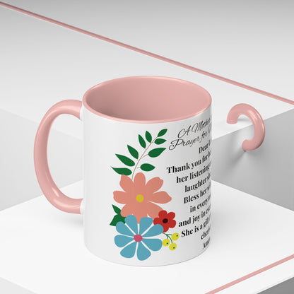 Aunt Prayer Coffee Mug - Floral Design - Mother's Day Gift - 11oz/15oz