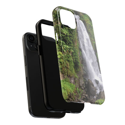 Nature Island Trafalgar Waterfall inspired Tough IPhone and Samsung phone Cases - Durable Protection for Outdoor Adventure