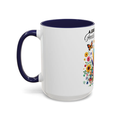 A Great Teacher Feeds The Mind Coffee/Tea Mug, teacher appreciation, Educator's gift